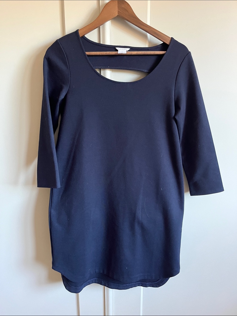 Club Monaco Navy Ponte Scoop-Back Sheath Dress - Women